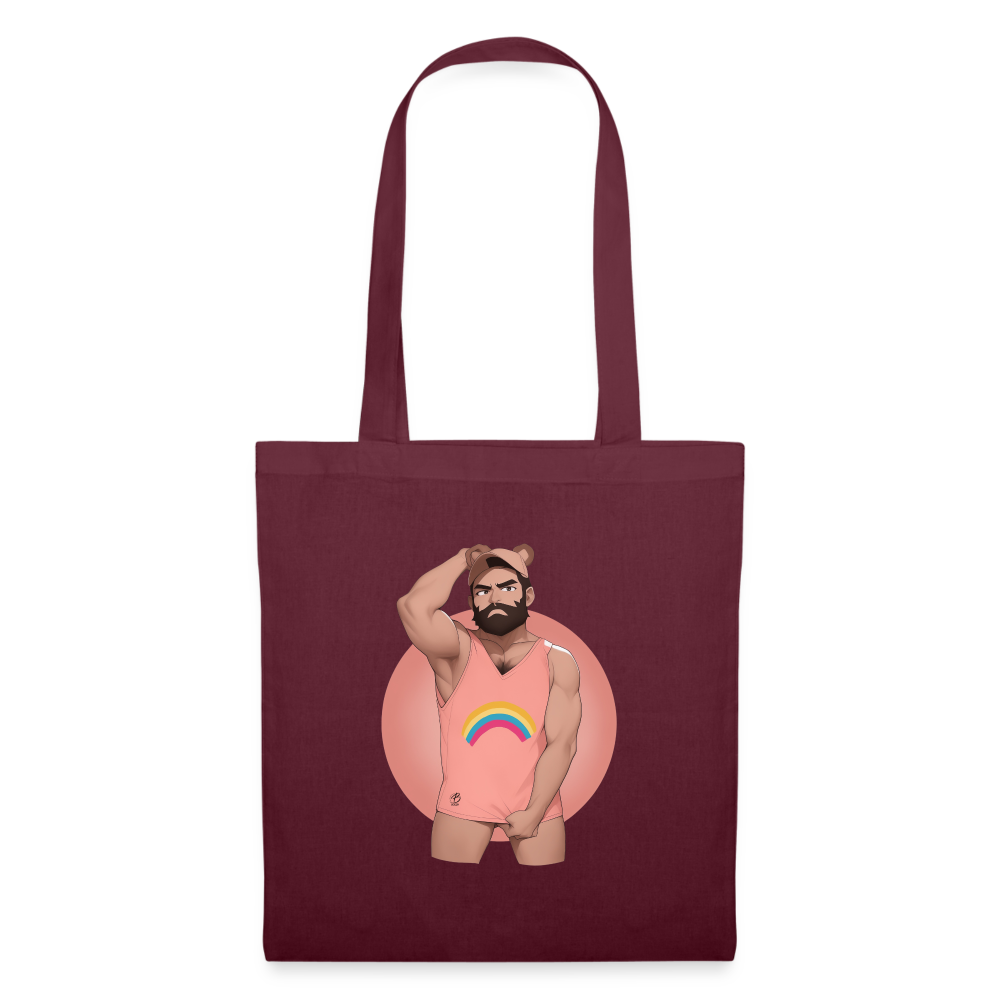 Bozzix Rainbow Boy Tote Bag - burgundy