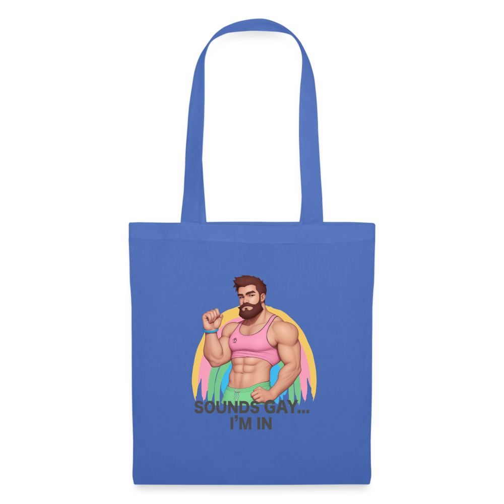 Bozzix Sounds Gay, I'm In Tote Bag - light blue