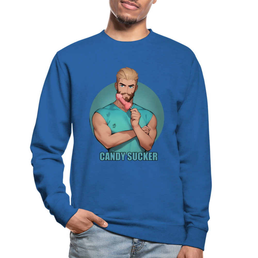"Candy Sucker" Sweatshirt - royal blue