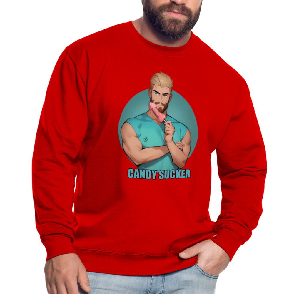 "Candy Sucker" Sweatshirt - red