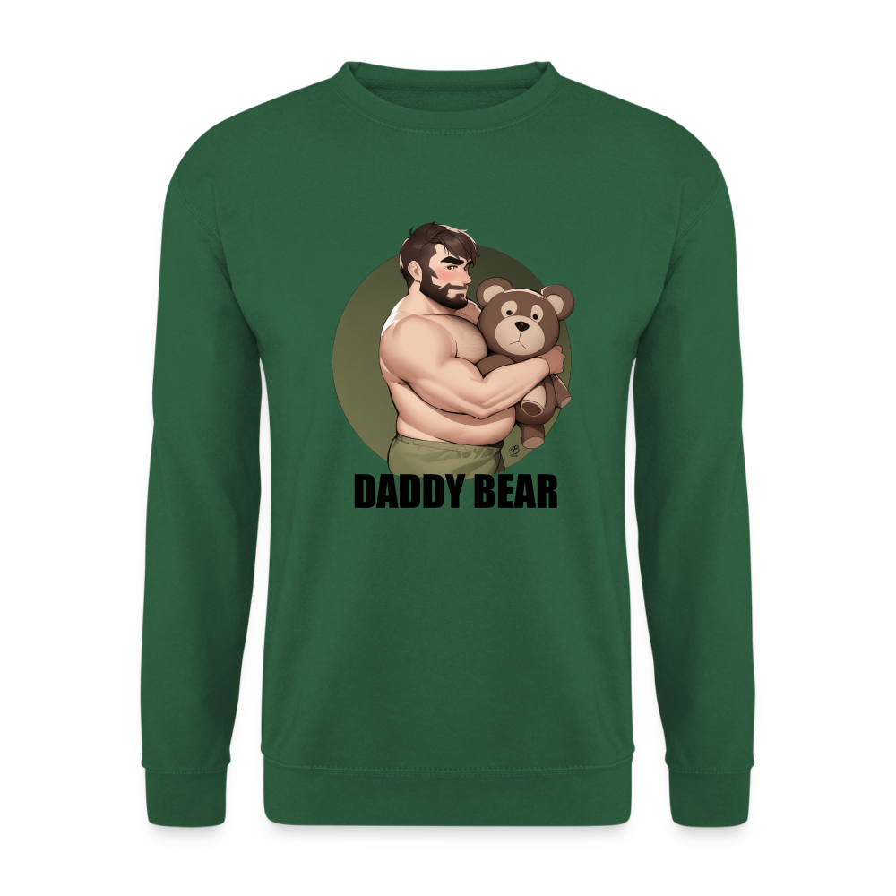 "Daddy Bear" Sweatshirt With Lettering - green