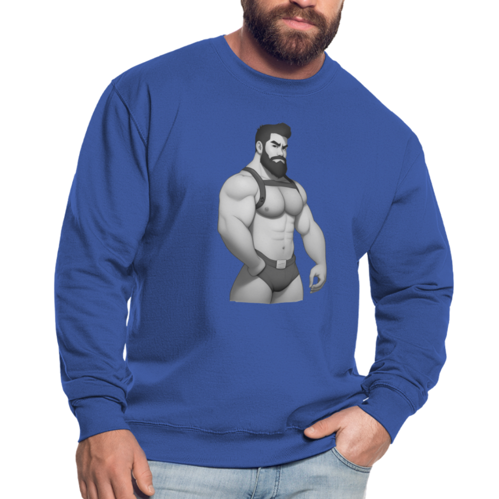 "Harness Daddy Black & White" Sweatshirt - royal blue