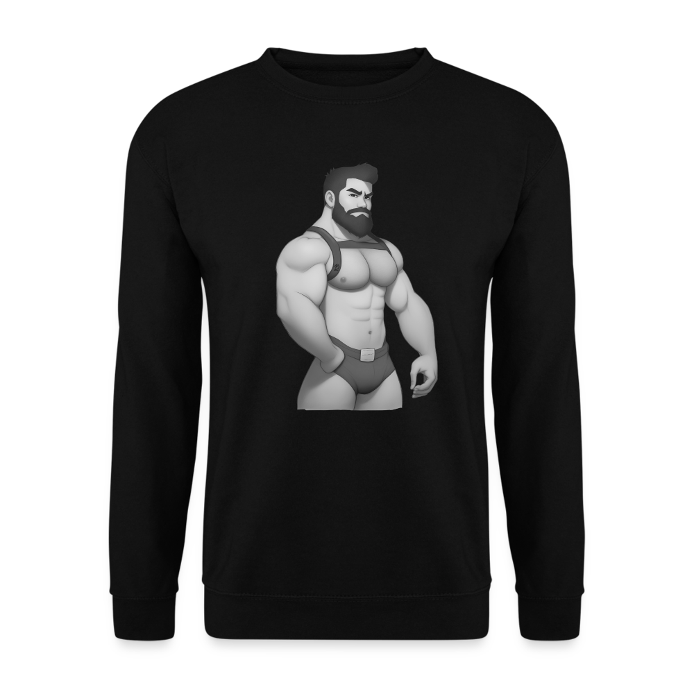 "Harness Daddy Black & White" Sweatshirt - black