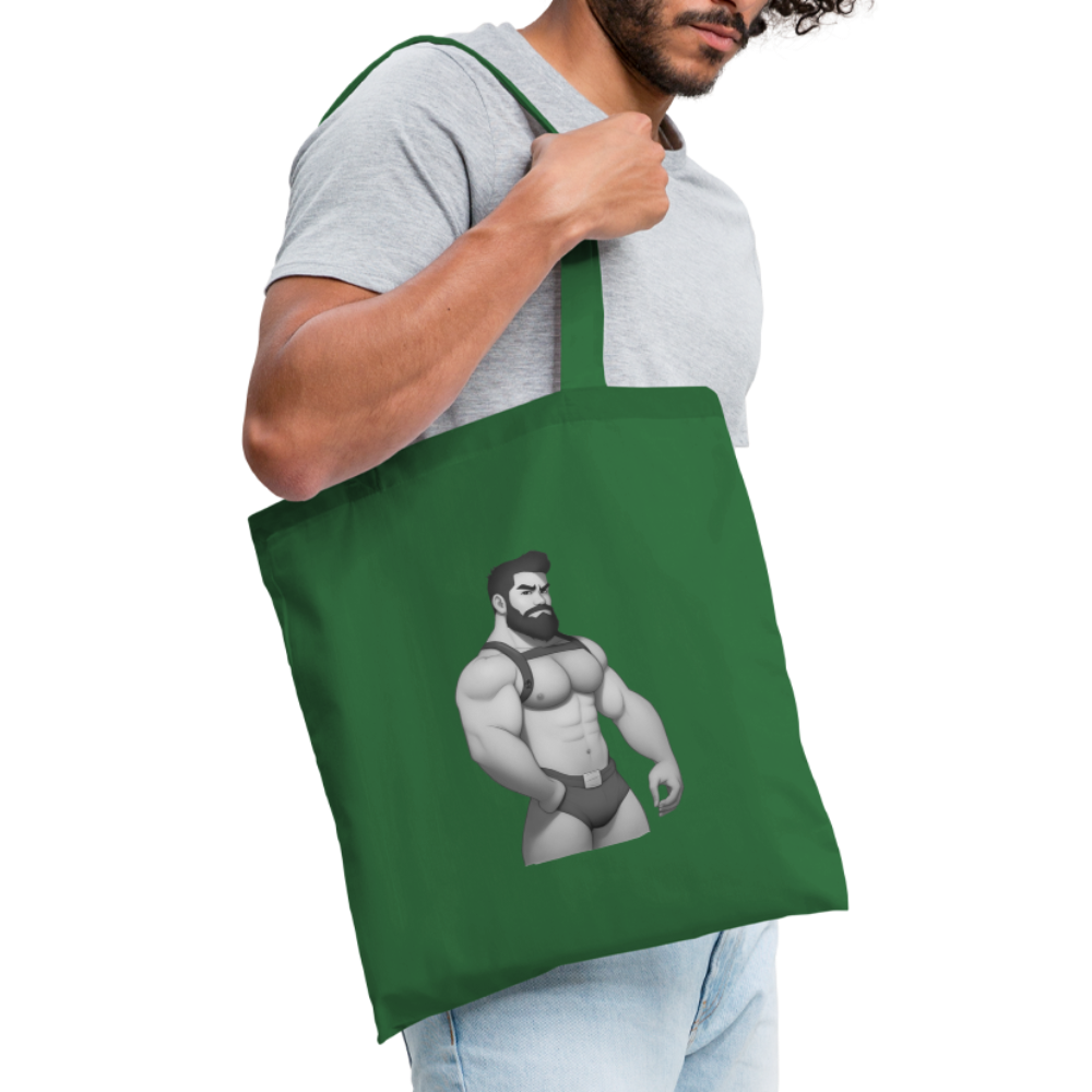 "Harness Daddy Black & White" Tote Bag - evergreen