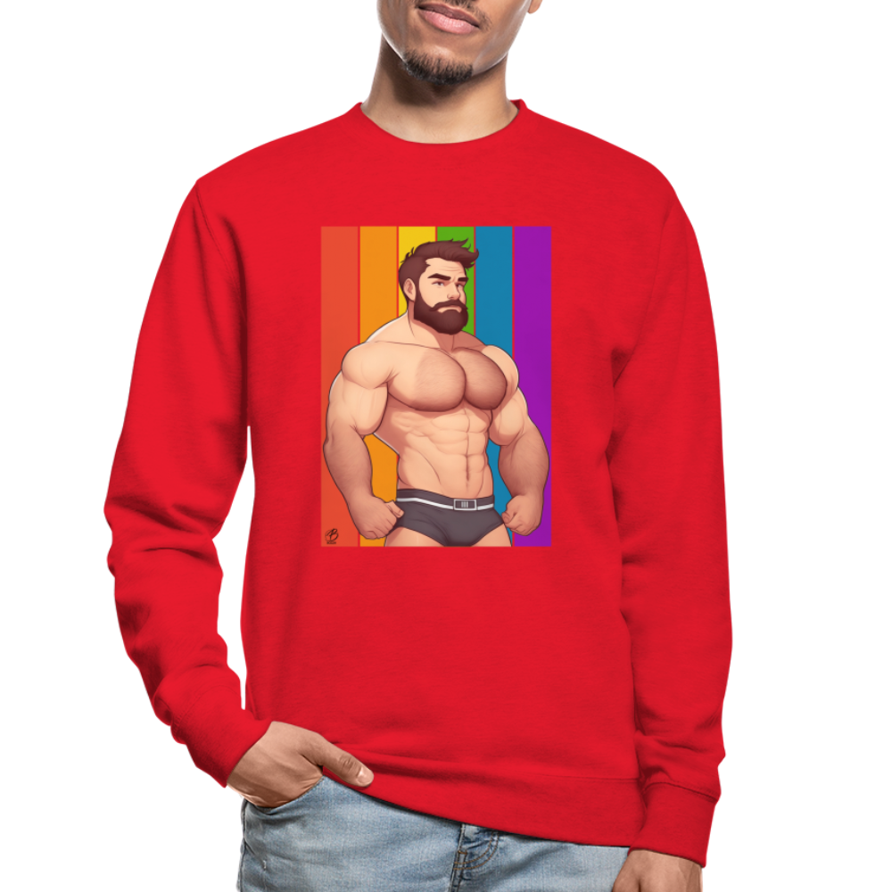 "Rainbow Daddy" Sweatshirt - red