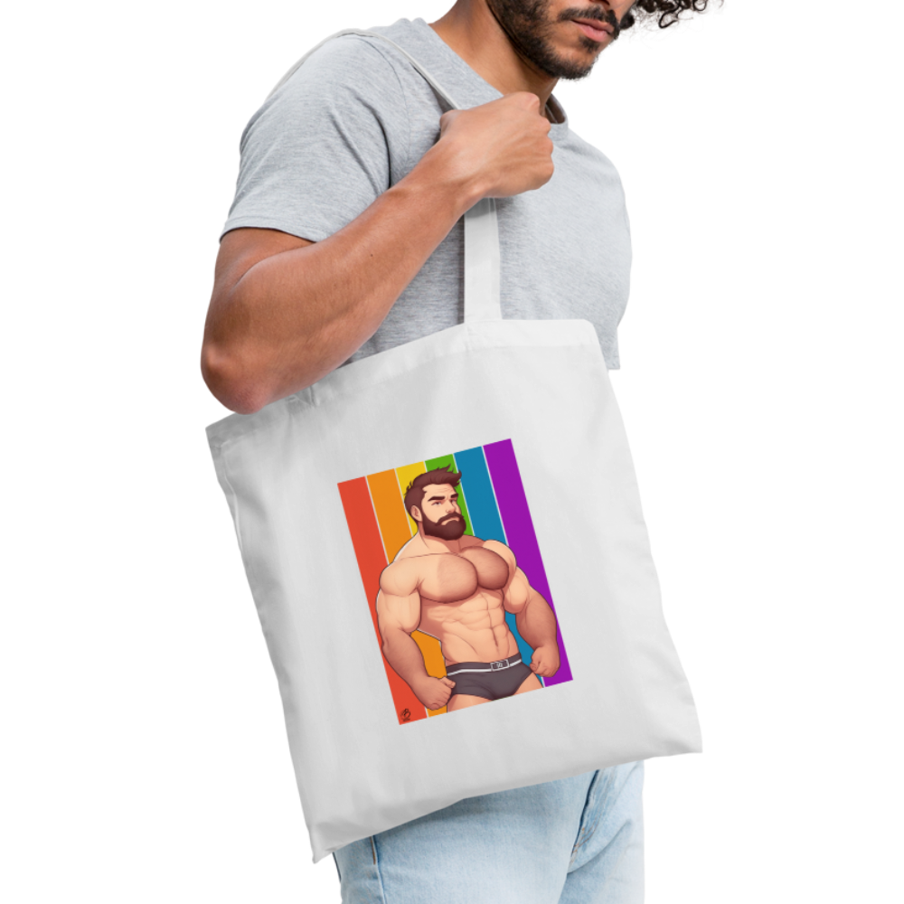 "Rainbow Daddy" Tote Bag - white