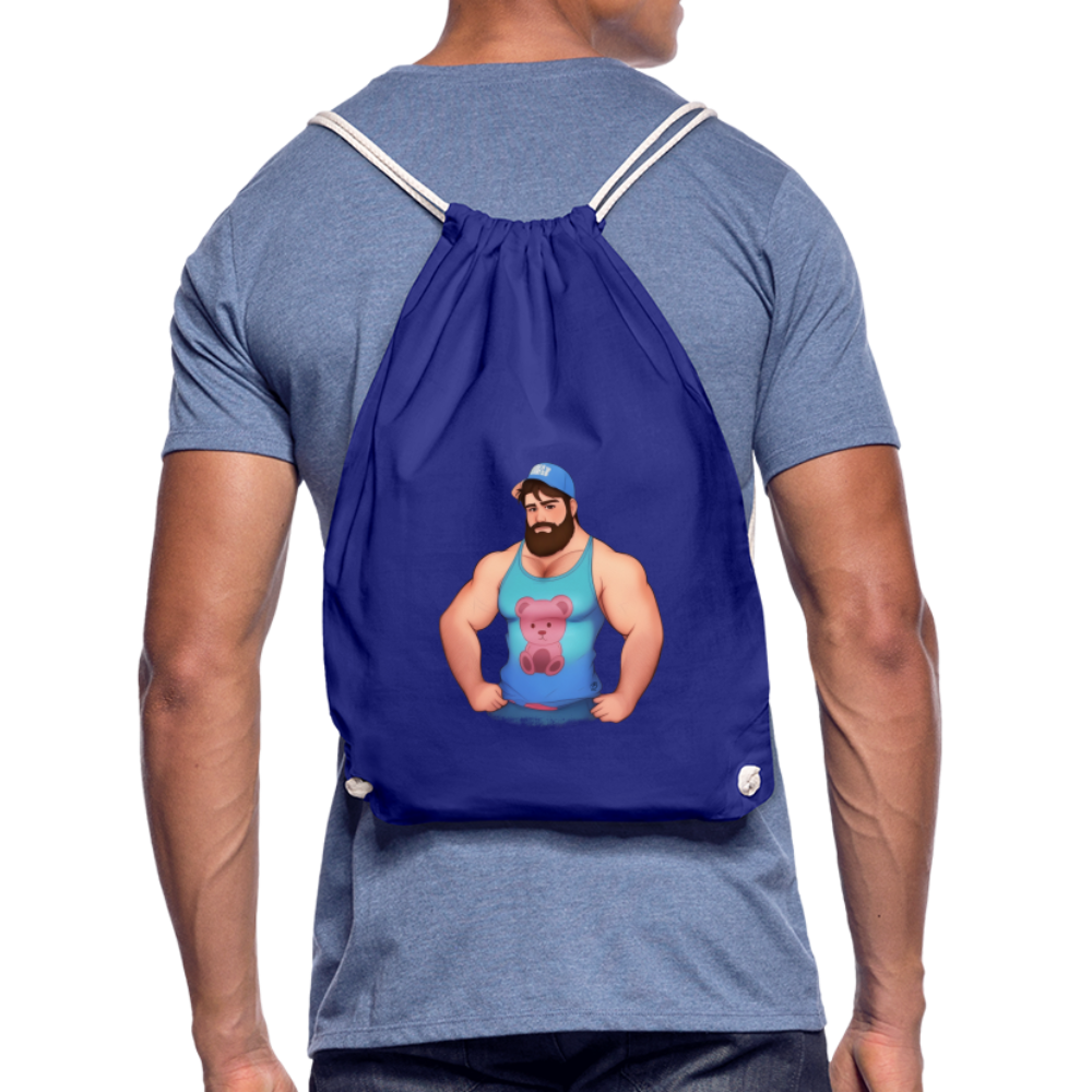 "Trucker Buddy" Drawstring Bag - royal blue