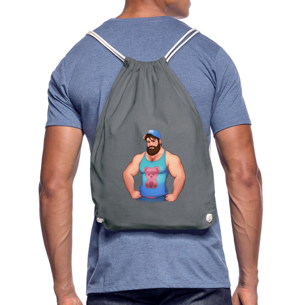 "Trucker Buddy" Drawstring Bag - grey