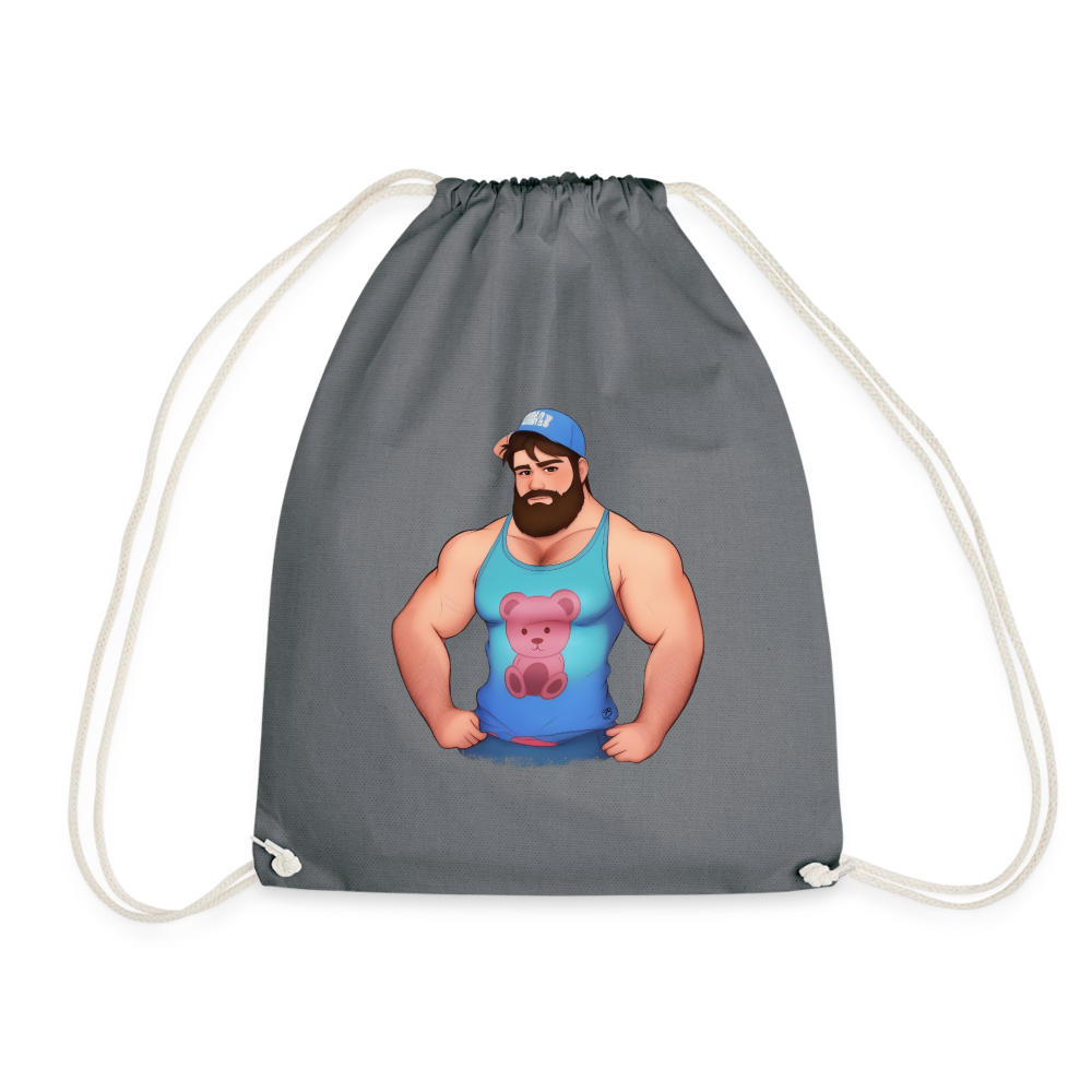 "Trucker Buddy" Drawstring Bag - grey