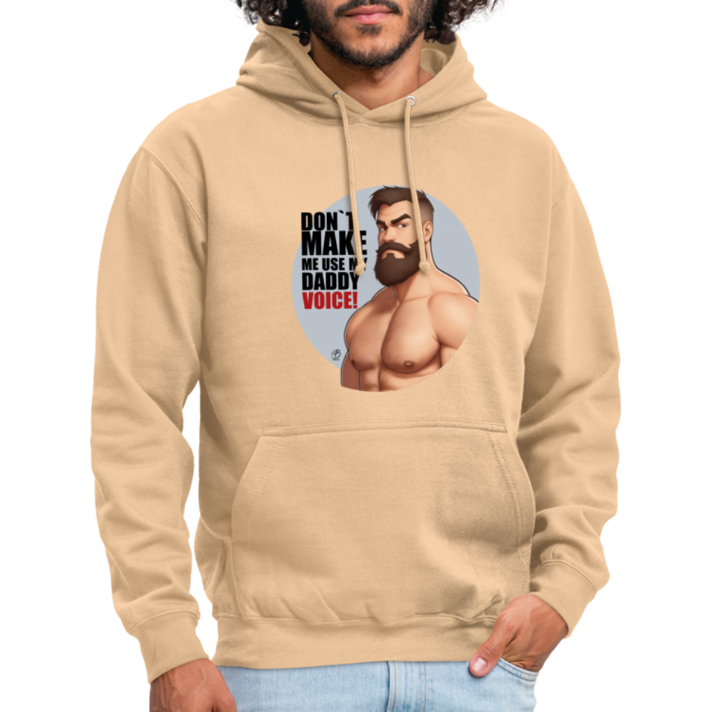 "Don't Make Me Use My Daddy Voice!" Hoodie - peach