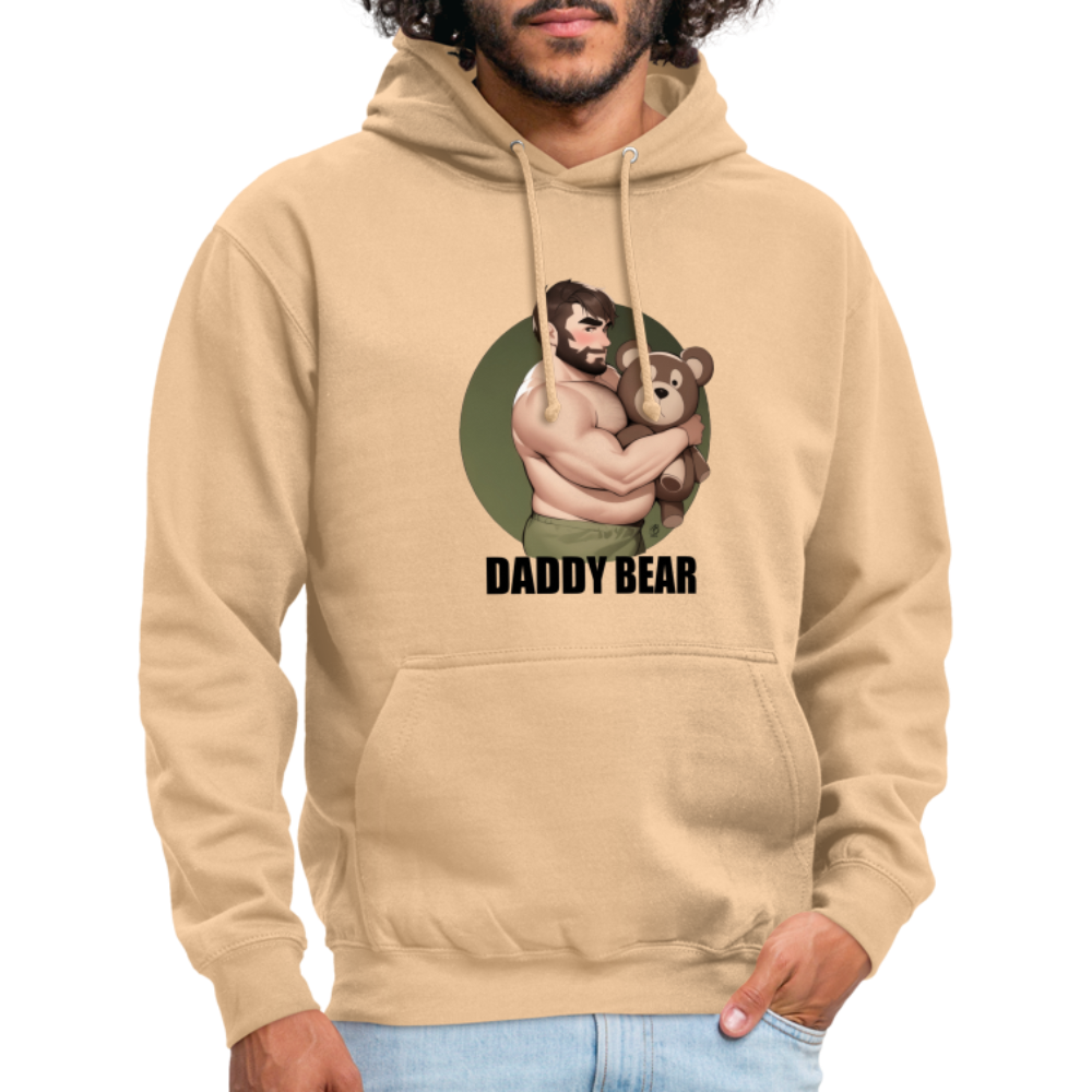 "Daddy Bear With Lettering" Hoodie - peach