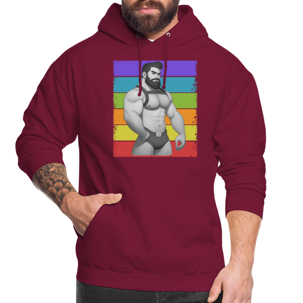 "Harness Rainbow Daddy" Hoodie - bordeaux