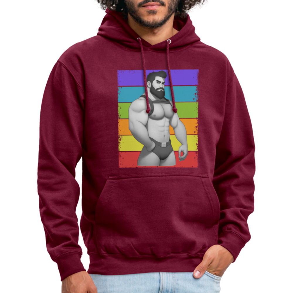 "Harness Rainbow Daddy" Hoodie - bordeaux