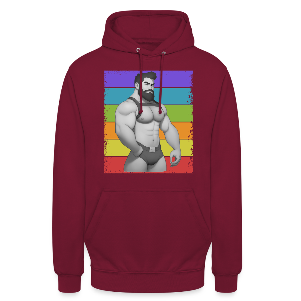 "Harness Rainbow Daddy" Hoodie - bordeaux