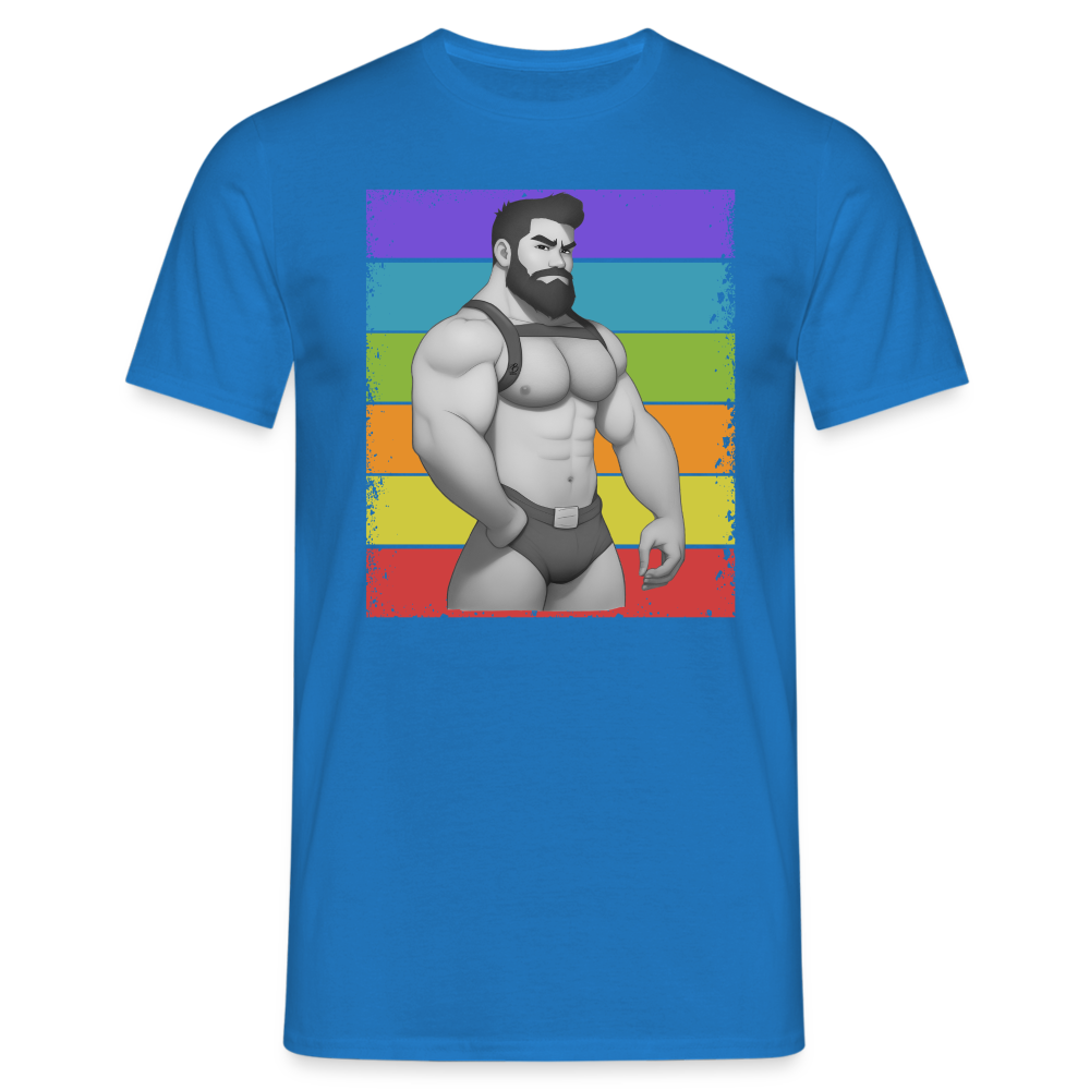 "Rainbow Harness Daddy" T-Shirt - royal blue