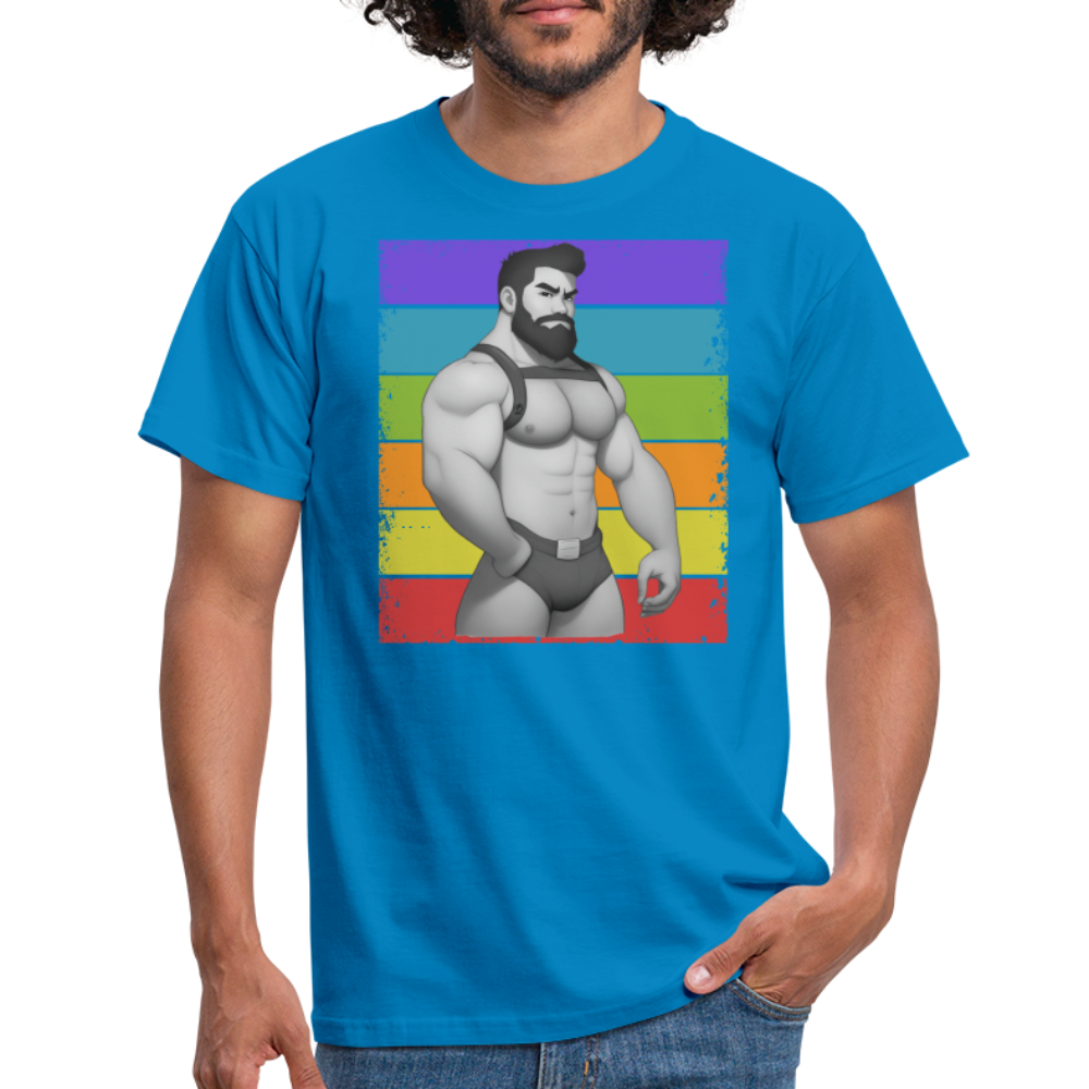 "Rainbow Harness Daddy" T-Shirt - royal blue