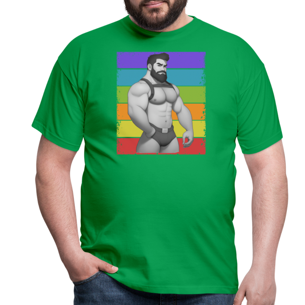 "Rainbow Harness Daddy" T-Shirt - kelly green