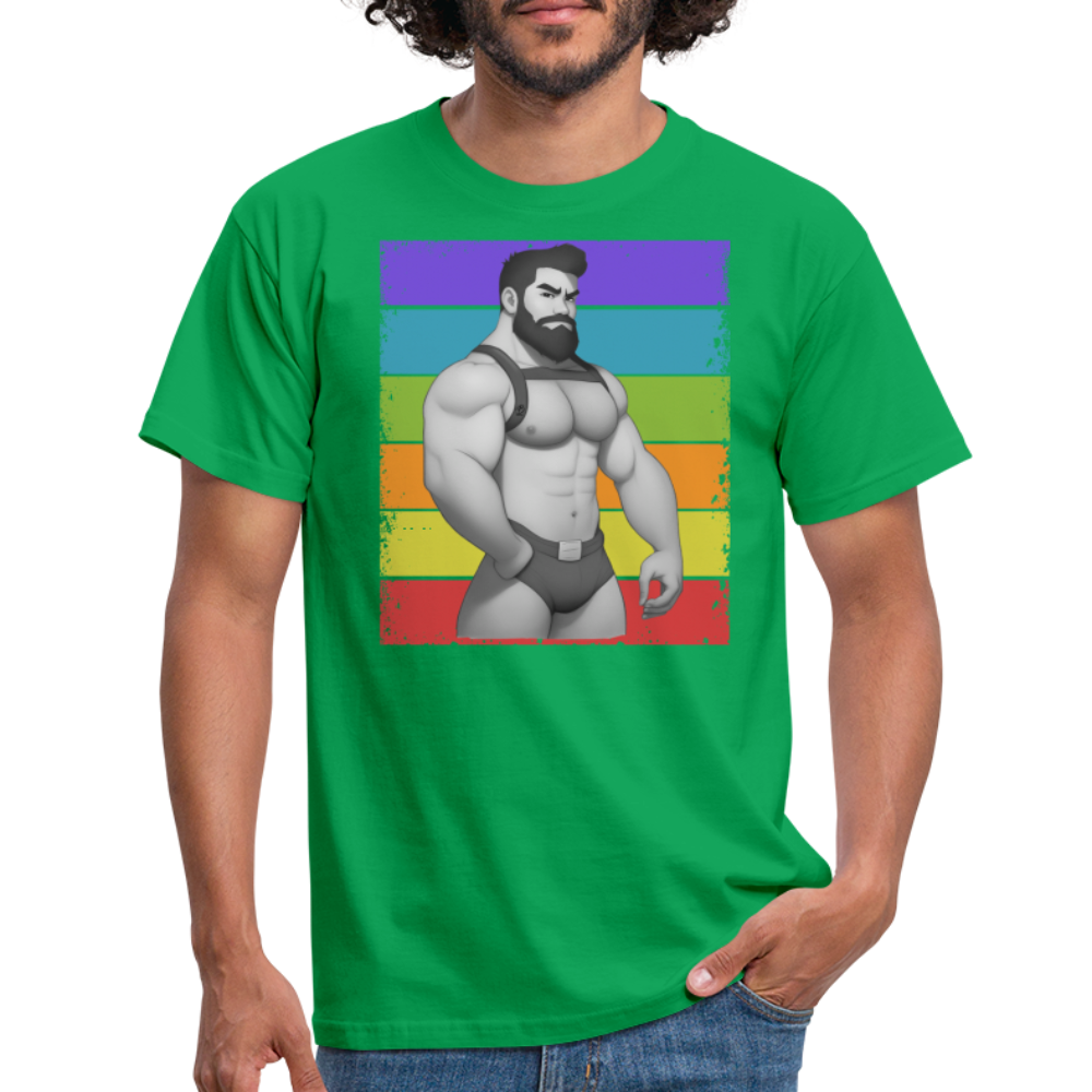 "Rainbow Harness Daddy" T-Shirt - kelly green