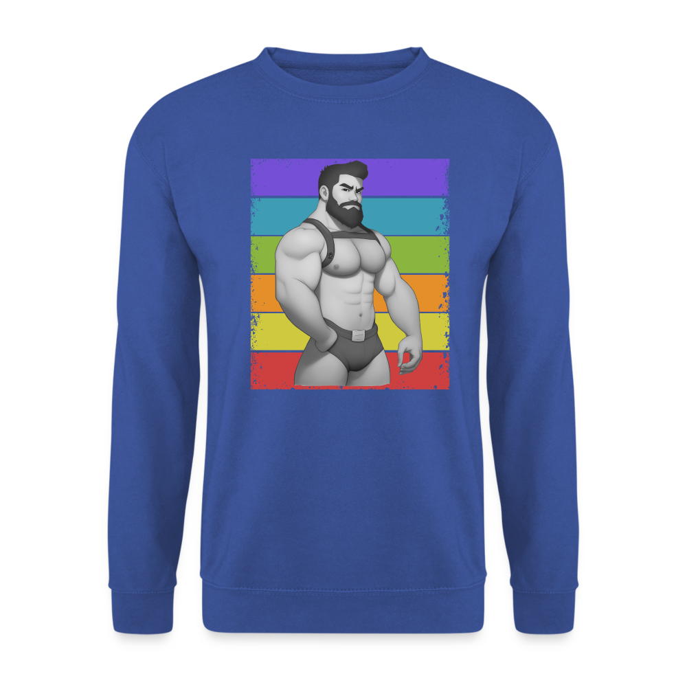 "Rainbow Harness Daddy" Sweatshirt - royal blue