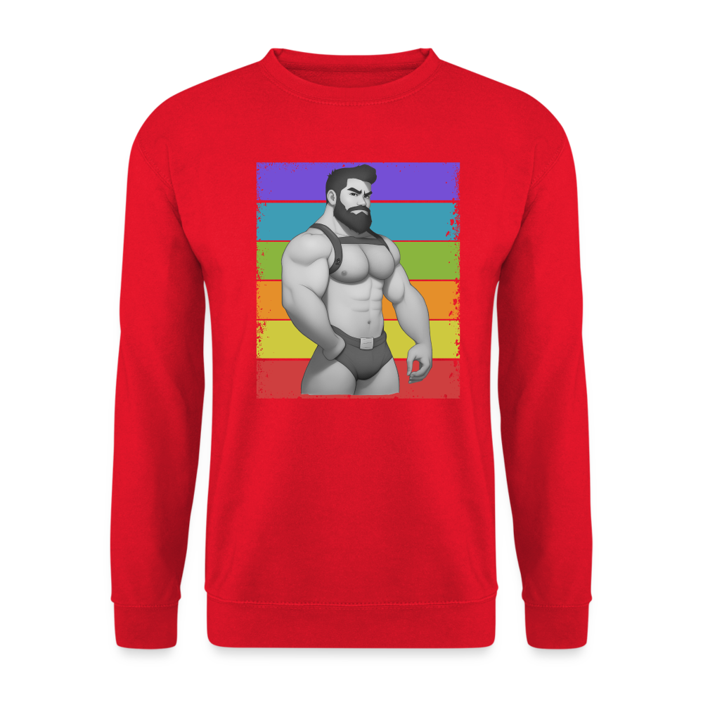 "Rainbow Harness Daddy" Sweatshirt - red