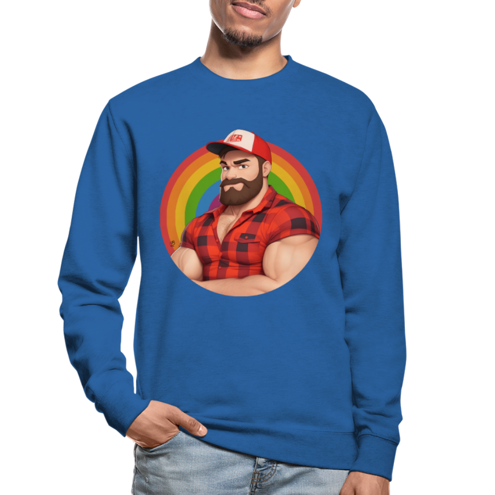 "Lumberjack Buddy" Sweatshirt - royal blue