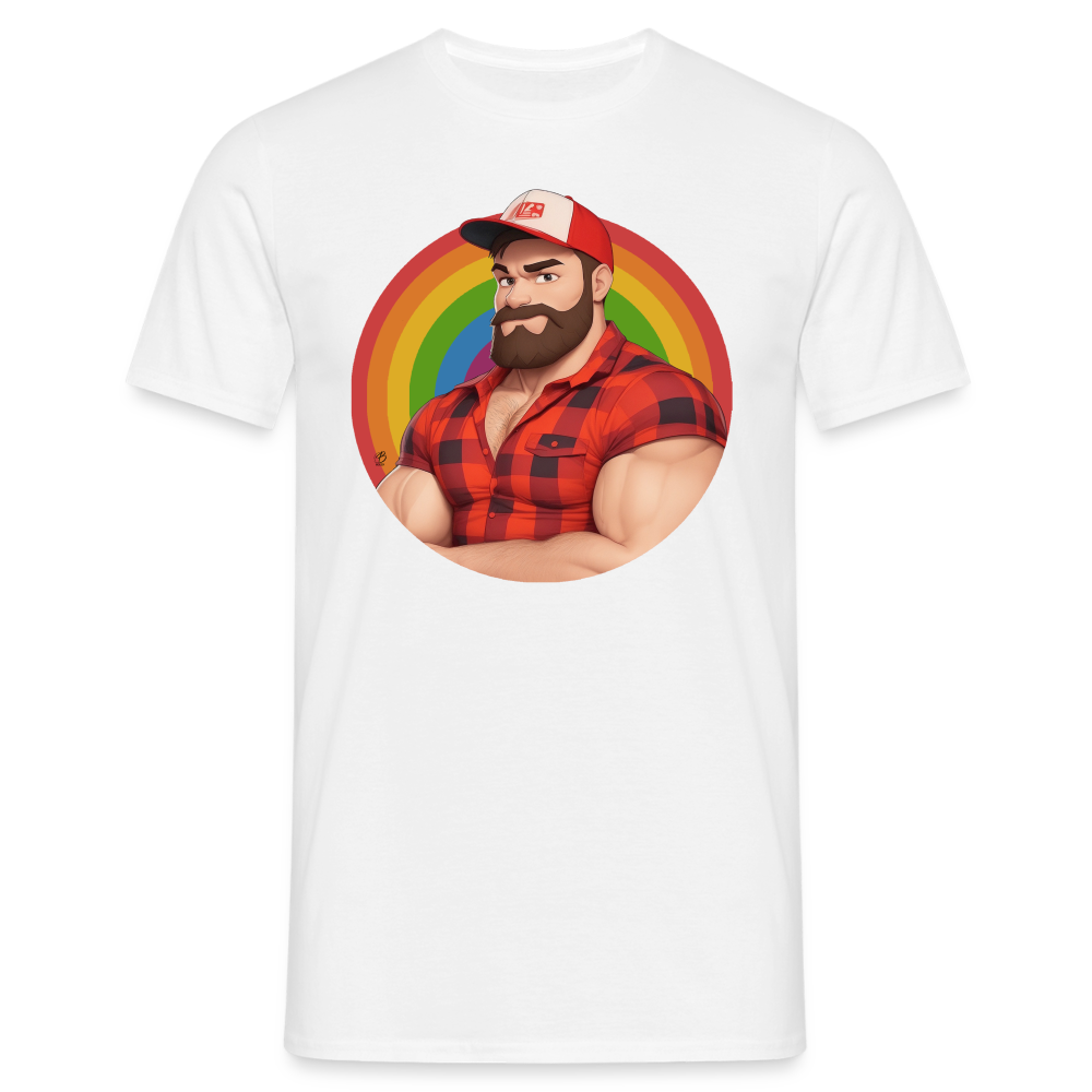 "Lumberjack Buddy" T-Shirt - white