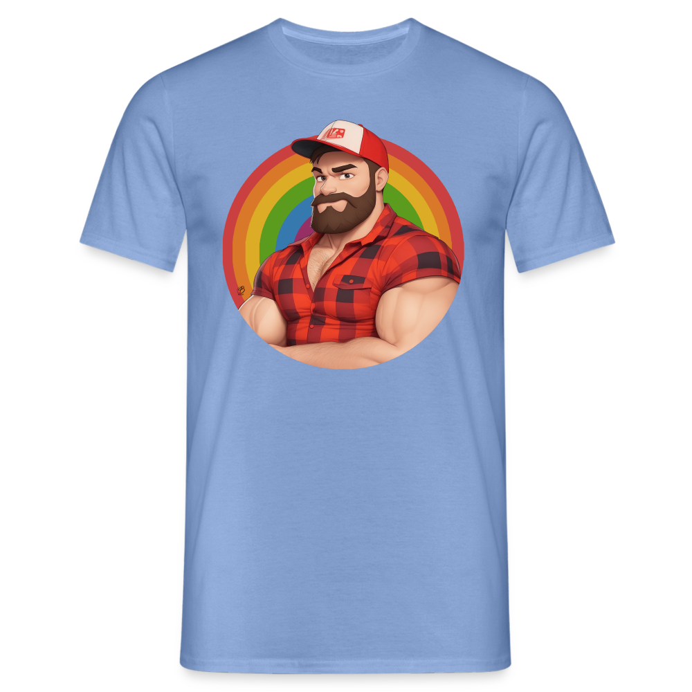 "Lumberjack Buddy" T-Shirt - carolina blue