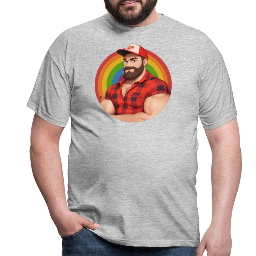 "Lumberjack Buddy" T-Shirt - heather grey