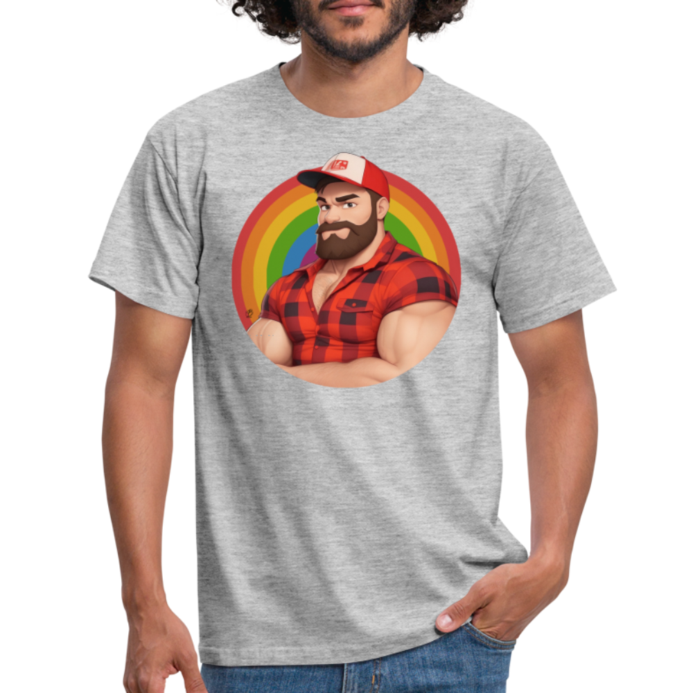 "Lumberjack Buddy" T-Shirt - heather grey