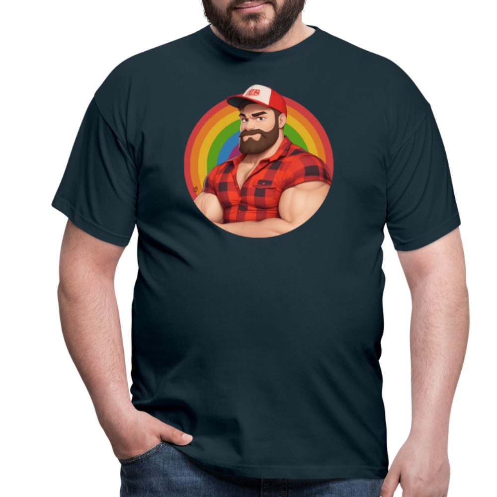 "Lumberjack Buddy" T-Shirt - navy