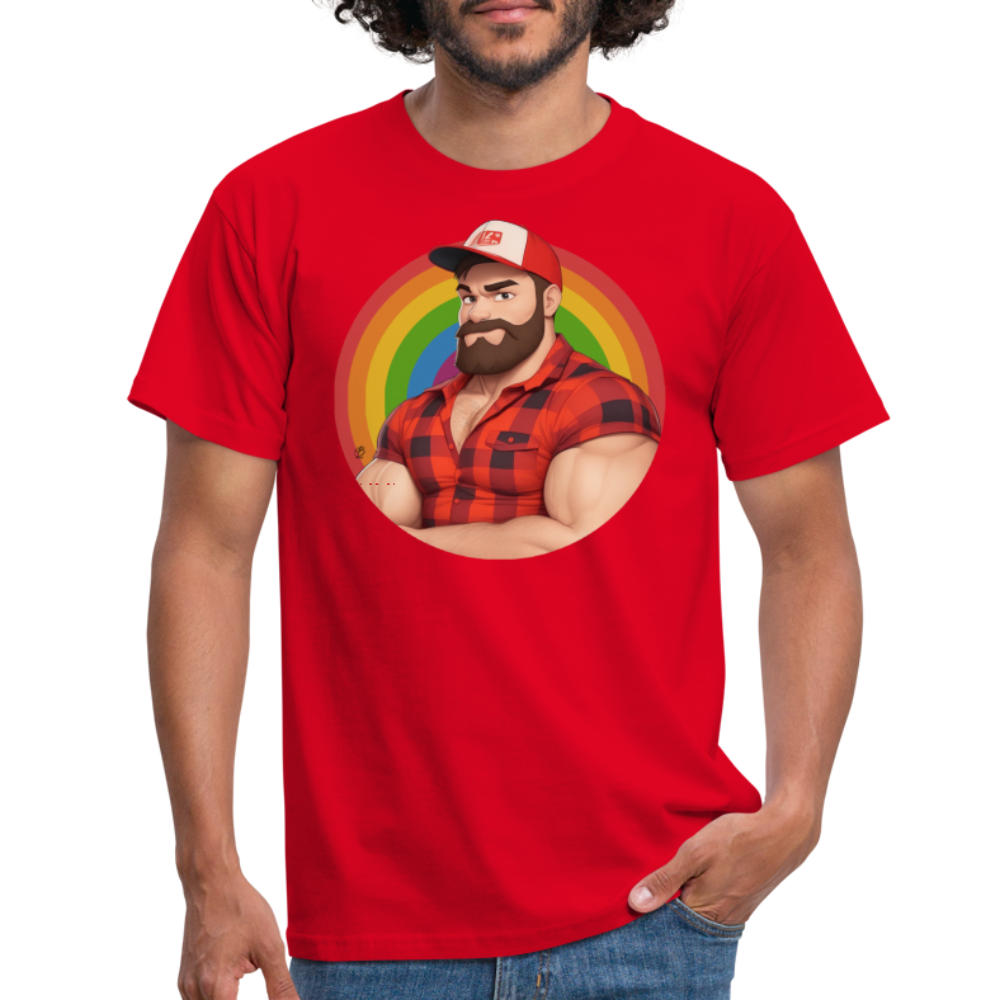 "Lumberjack Buddy" T-Shirt - red