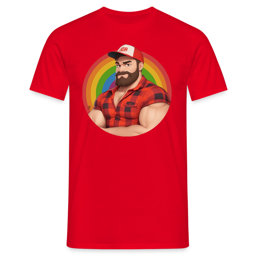 "Lumberjack Buddy" T-Shirt - red
