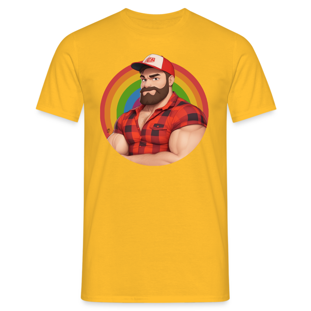 "Lumberjack Buddy" T-Shirt - yellow