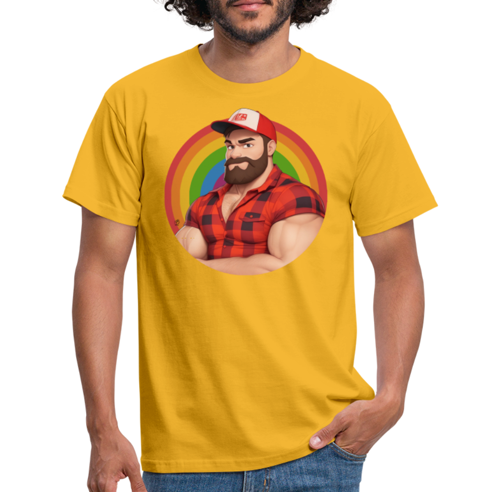 "Lumberjack Buddy" T-Shirt - yellow