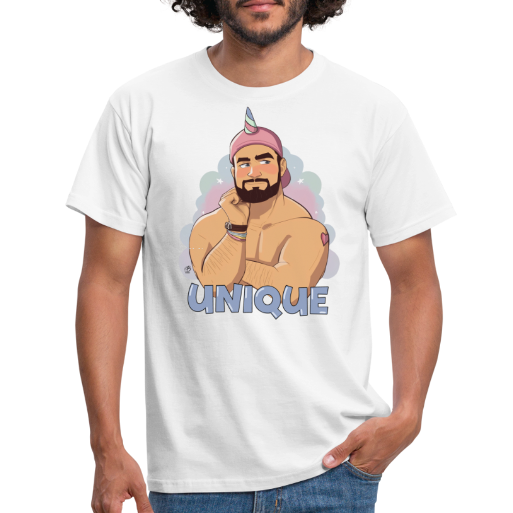 "Be Unique" T-Shirt - white