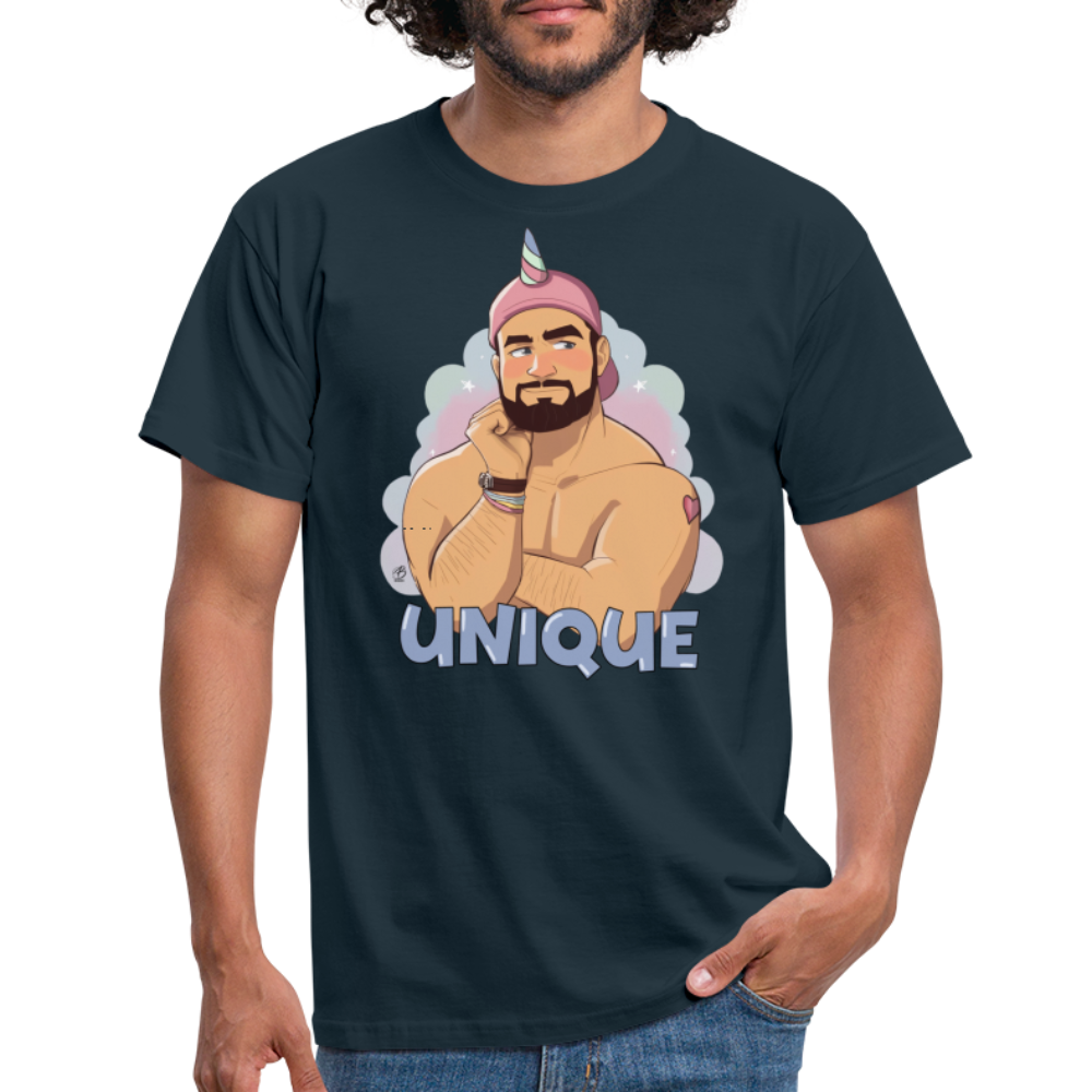 "Be Unique" T-Shirt - navy