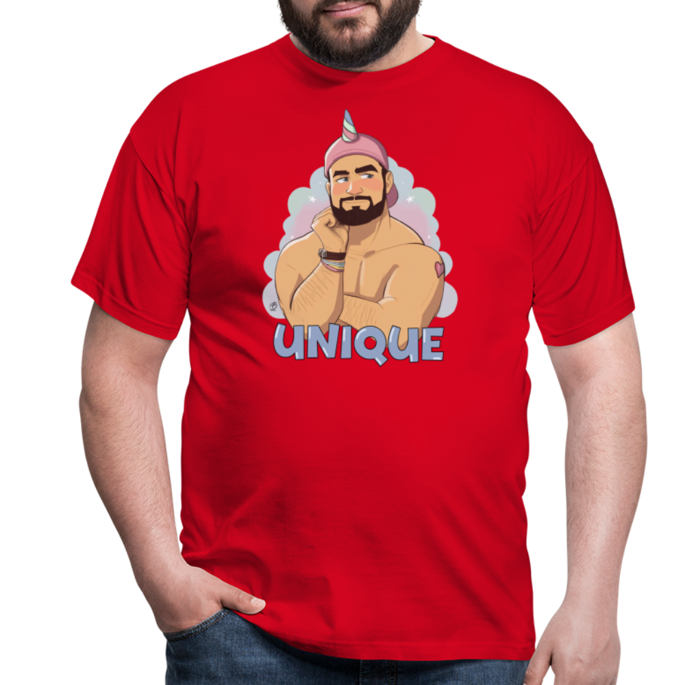 "Be Unique" T-Shirt - red