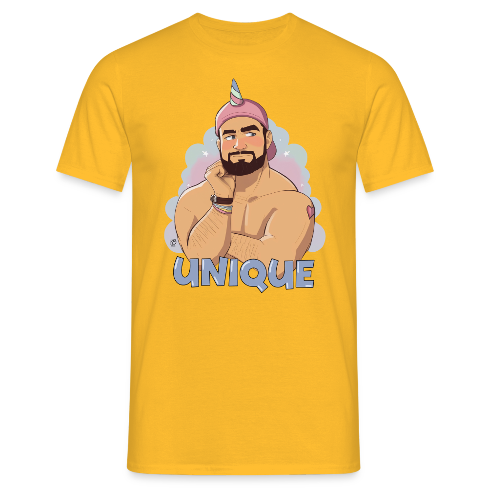 "Be Unique" T-Shirt - yellow