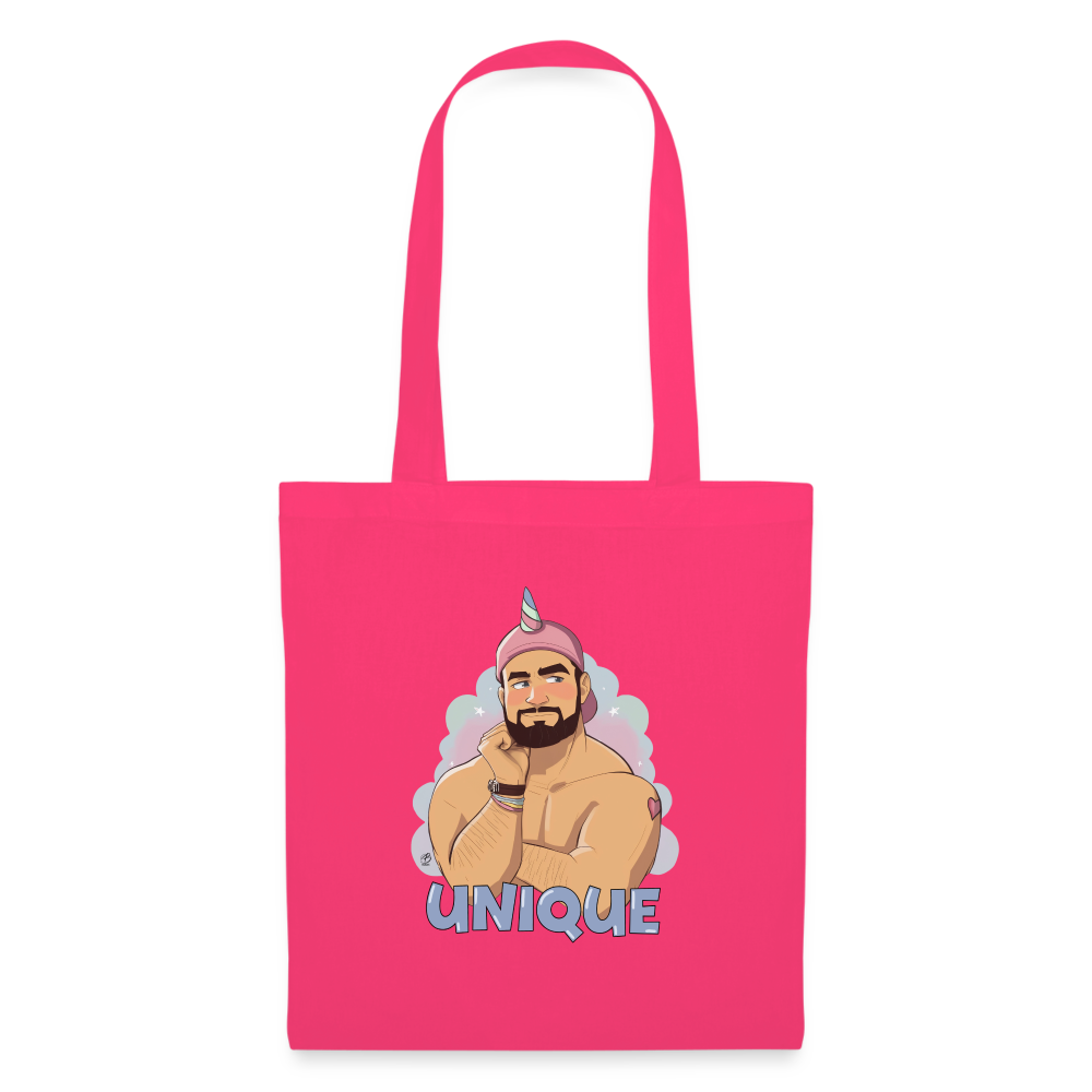 "Be Unique" Tote Bag - azalea