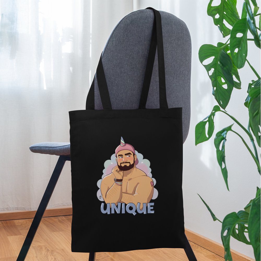 "Be Unique" Tote Bag - black