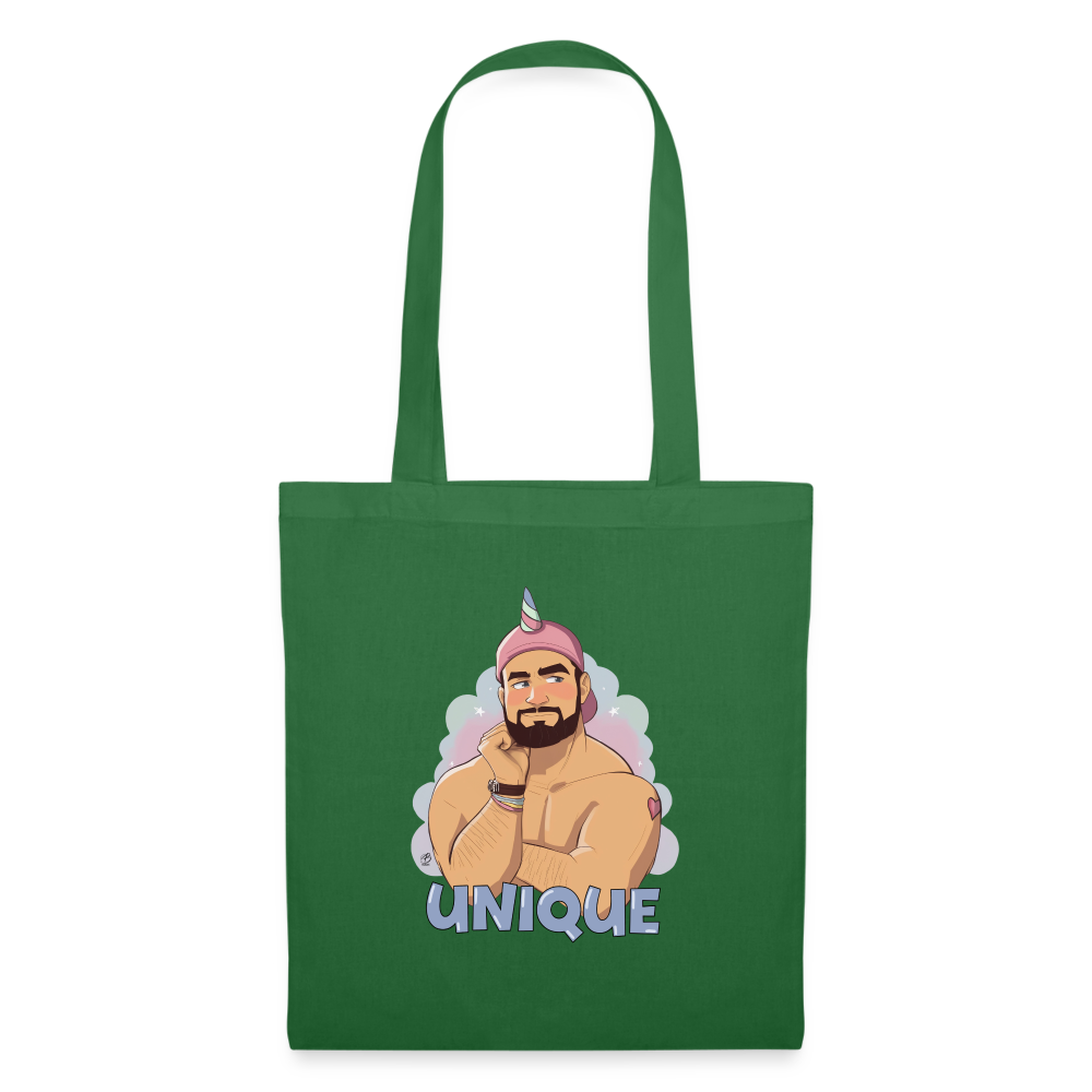 "Be Unique" Tote Bag - evergreen