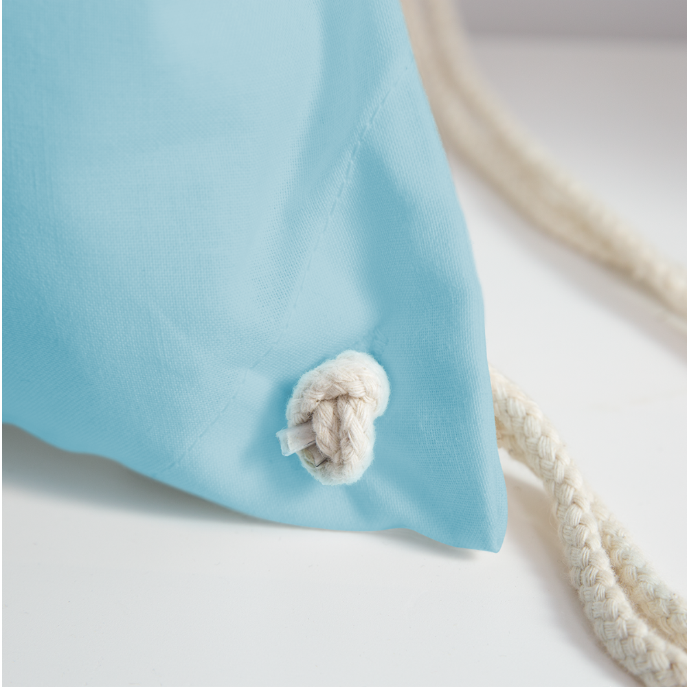 "Be Unique" Drawstring Bag - aqua