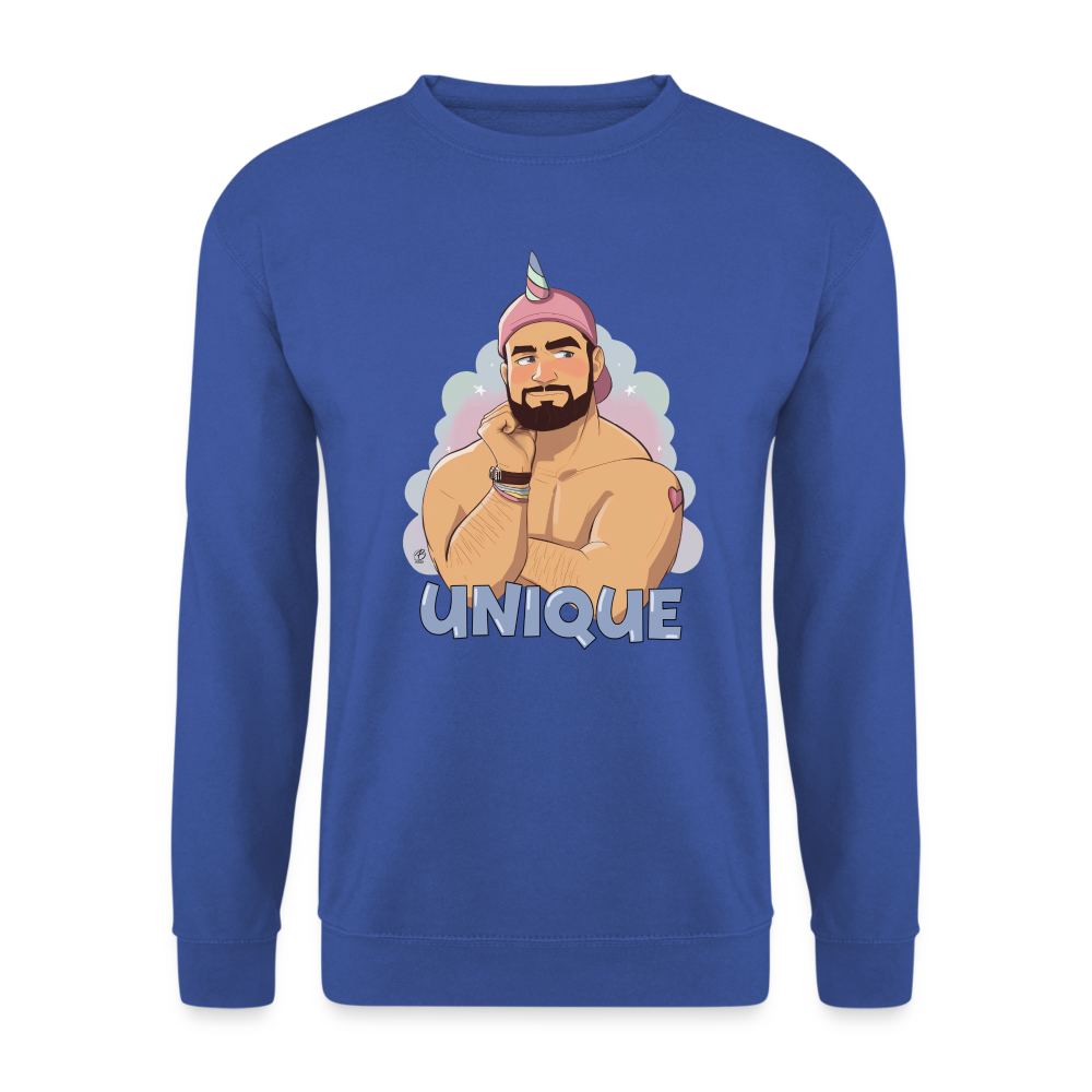 "Be Unique" Sweatshirt - royal blue