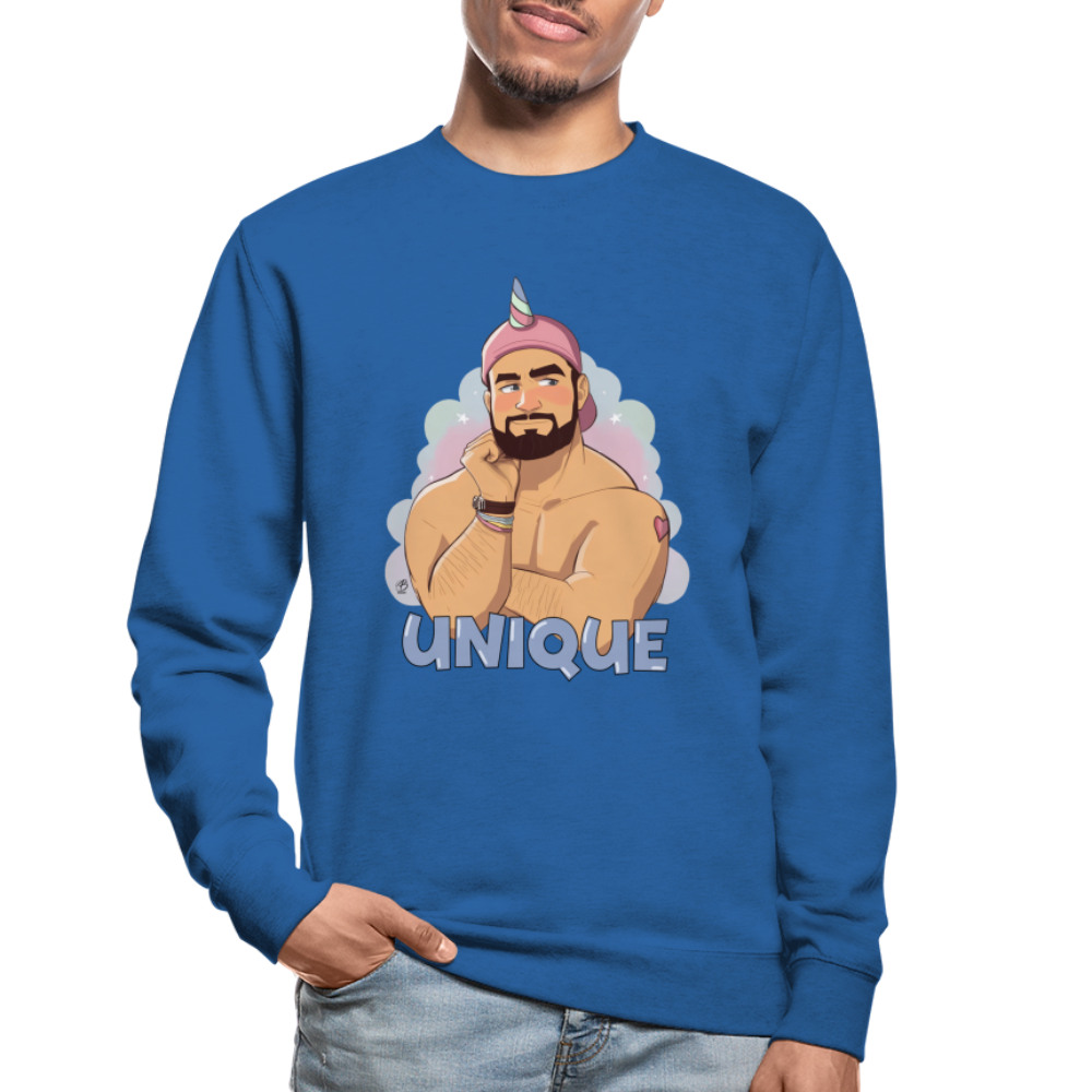 "Be Unique" Sweatshirt - royal blue