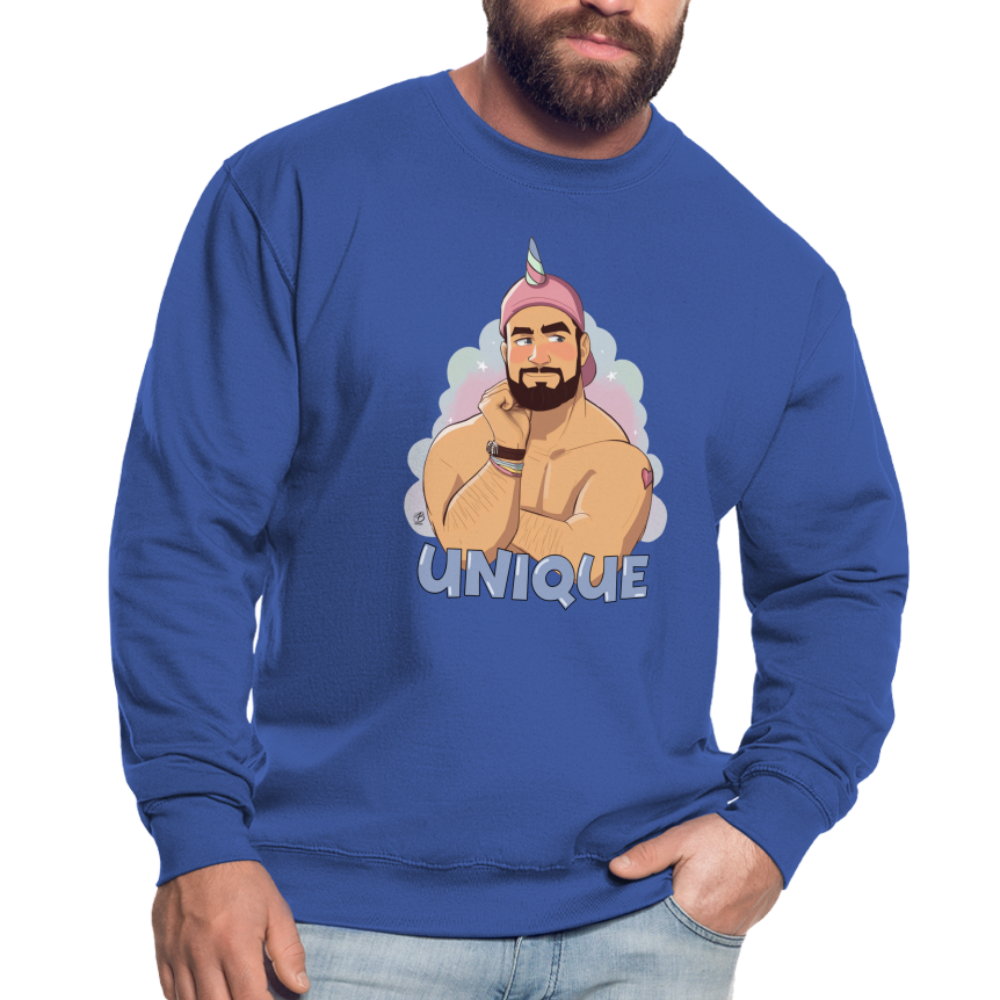 "Be Unique" Sweatshirt - royal blue