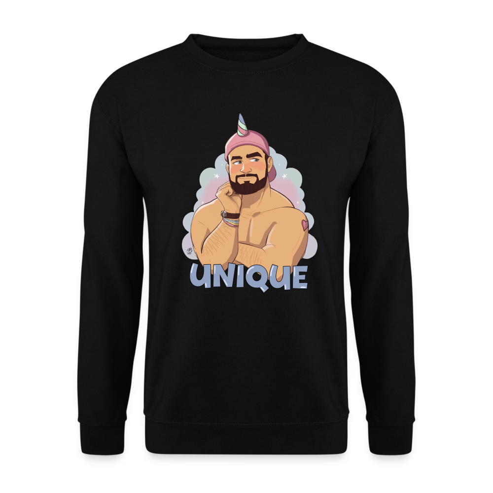 "Be Unique" Sweatshirt - black