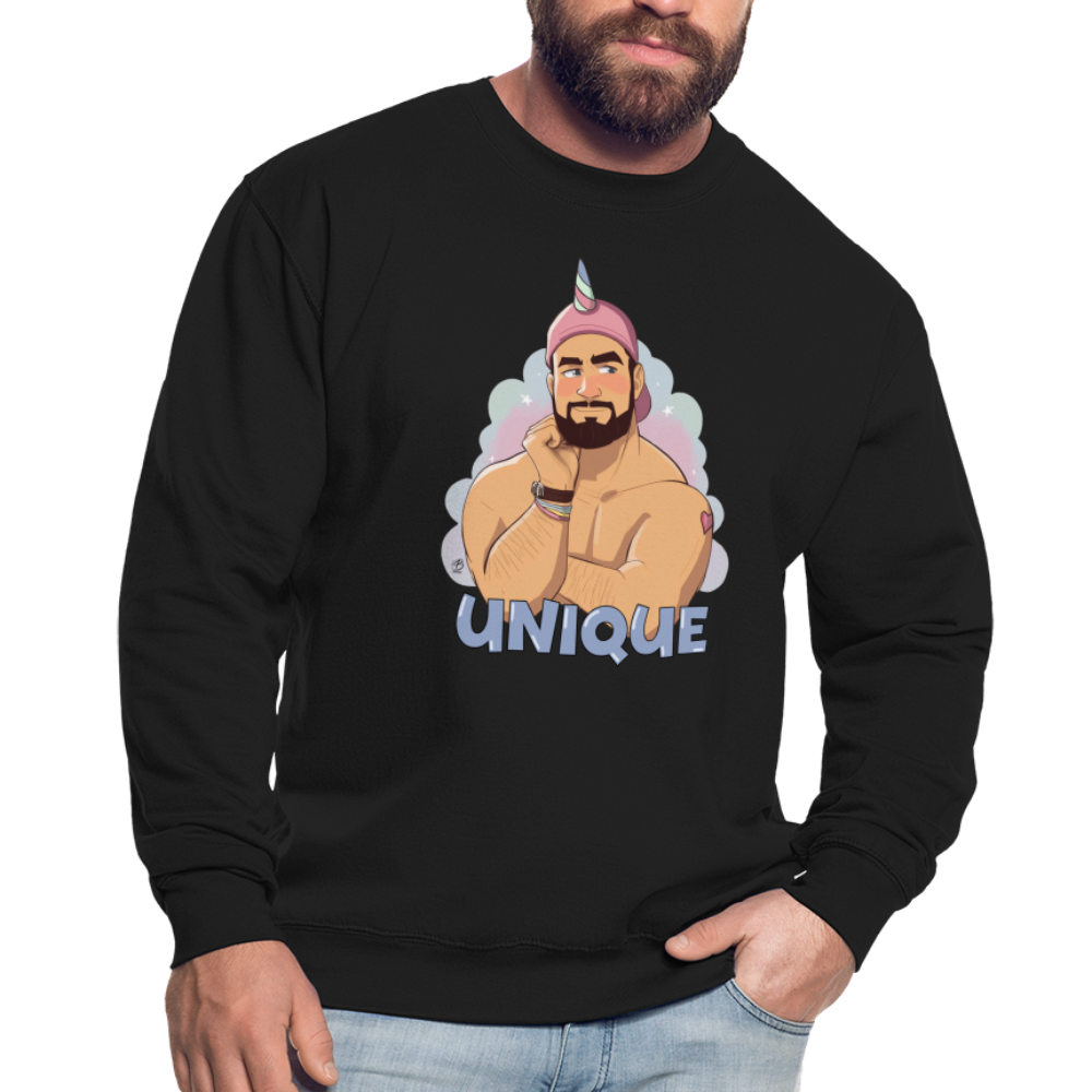 "Be Unique" Sweatshirt - black