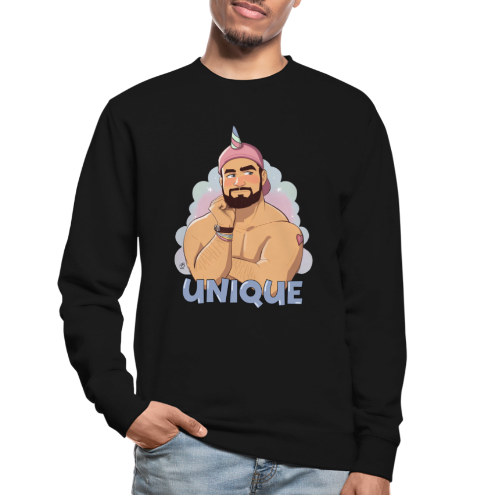 "Be Unique" Sweatshirt - black