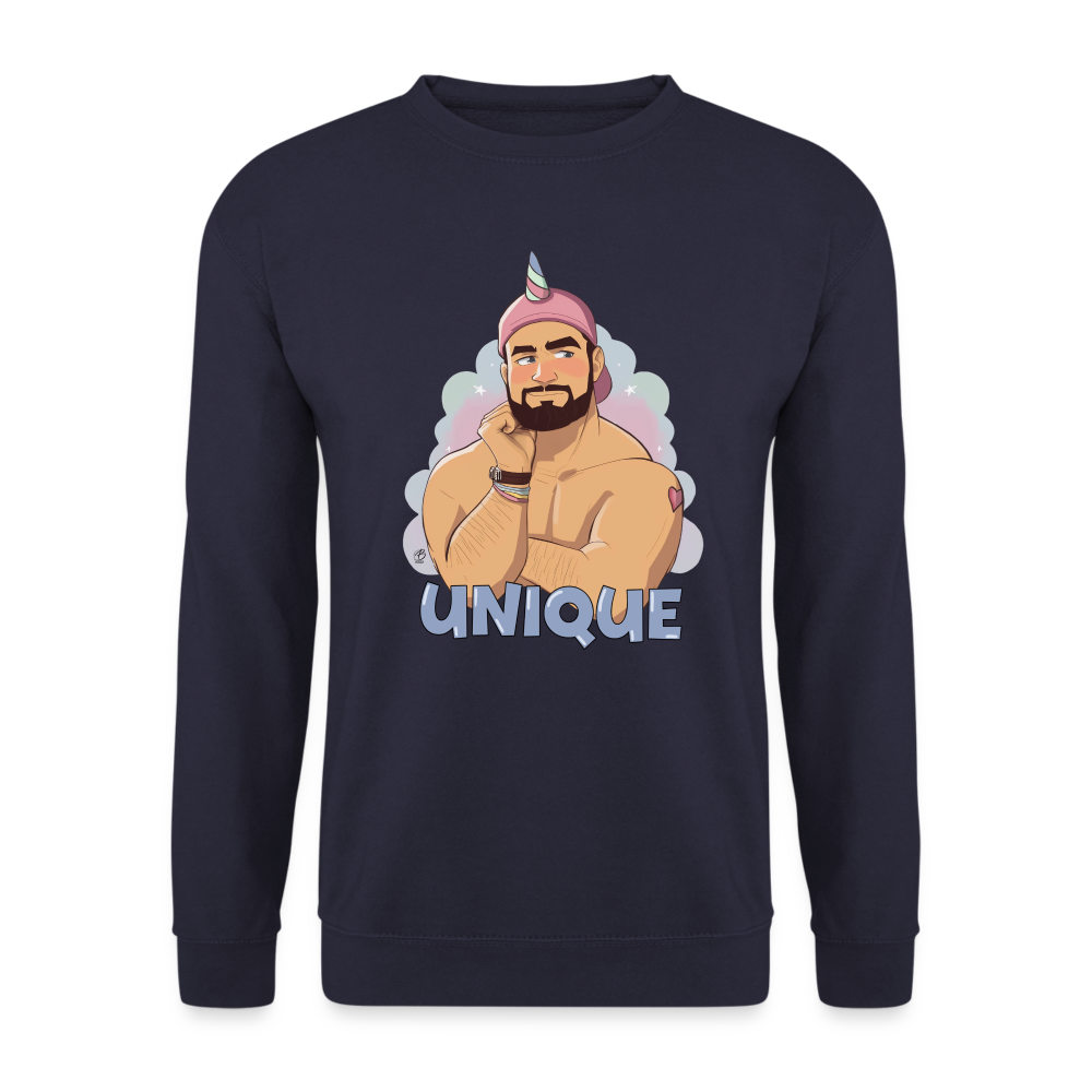 "Be Unique" Sweatshirt - navy