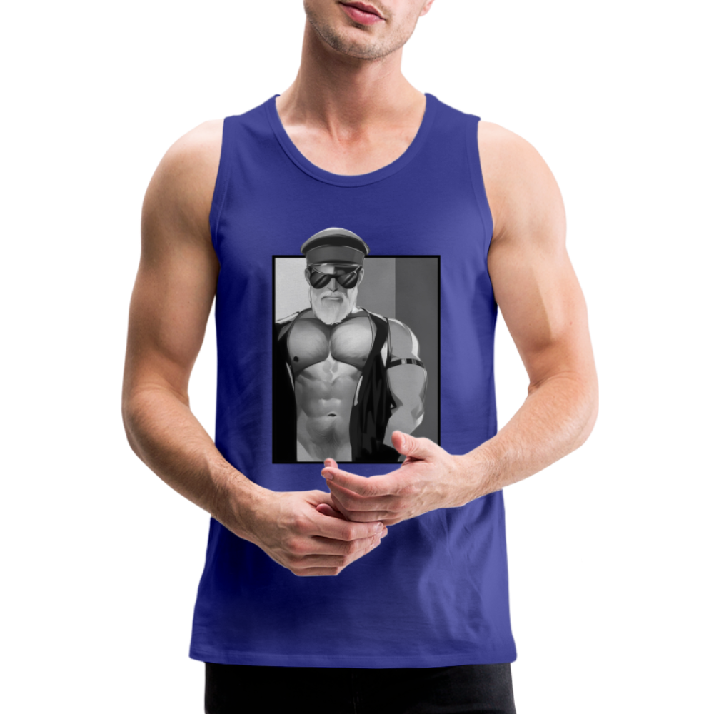 "Leather Daddy" Premium Tank Top - royal blue